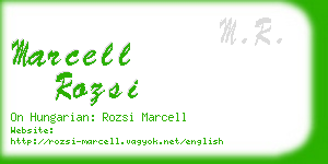 marcell rozsi business card